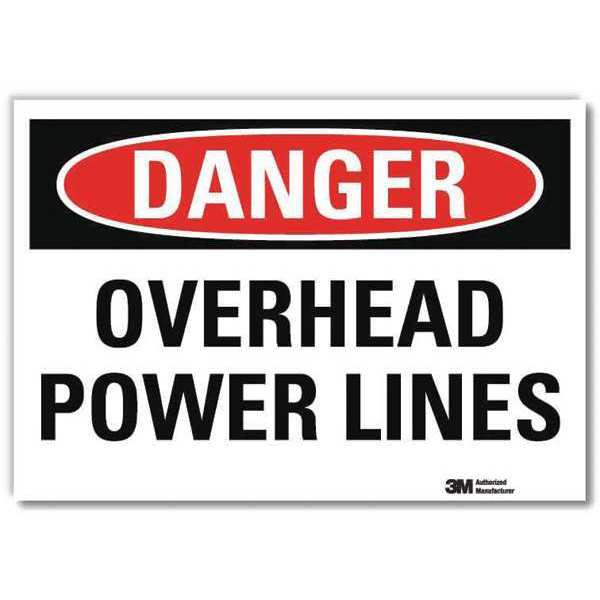 Danger Sign, Self-Adhesv Mount, 7inWx5inH, U3-1891-RD_7X5