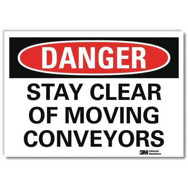 Danger Sign, 7 in Height, 10 in Width, Reflective Sheeting, Vertical Rectangle, English