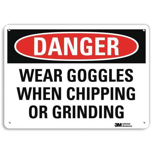Danger Sign, 4 Hole Mount, 10in W x 7in H, U3-2060-RA_10X7