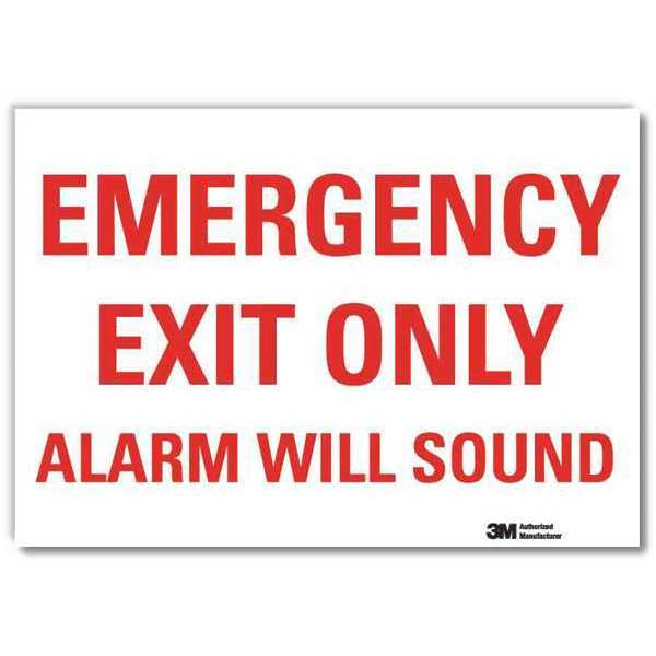 Emrgncy Sign, 7x10in, Reflective Sheeting