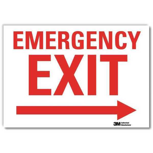 Emrgncy Sign, 7x10in, Reflective Sheeting
