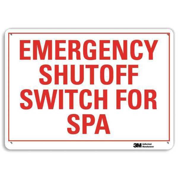 Safety Sign, 7 in Height, 10 in Width, Aluminum, Vertical Rectangle, English, U7-1146-RA_10X7