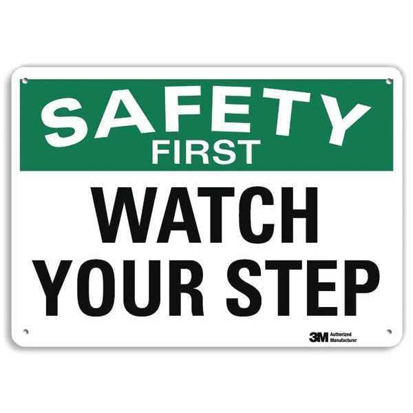 Safety Sign, 7 in Height, 10 in Width, Aluminum, Vertical Rectangle, English, U7-1264-RA_10X7