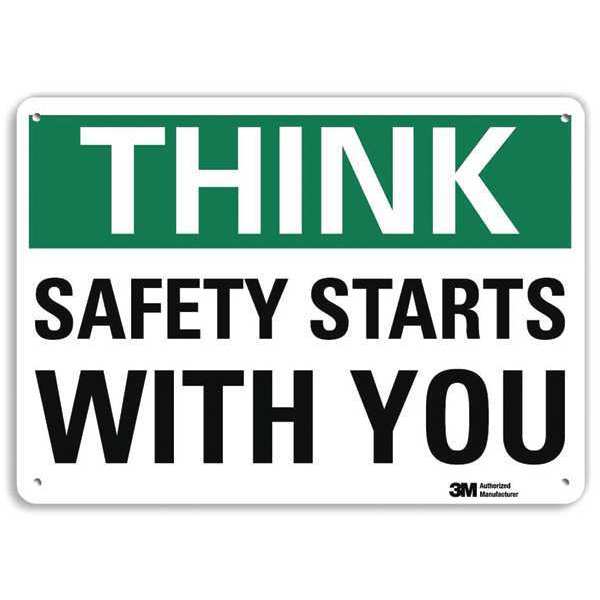 Safety Sign, 7 in Height, 10 in Width, Aluminum, Vertical Rectangle, English, U7-1336-RA_10X7