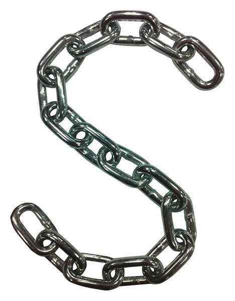 Coil Chain, Trade 4/0,100 ft. L, 670 lb.