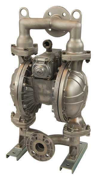 Double Diaphragm Pump, Stainless steel, Air Operated, Santoprene