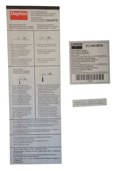 Instruction Label