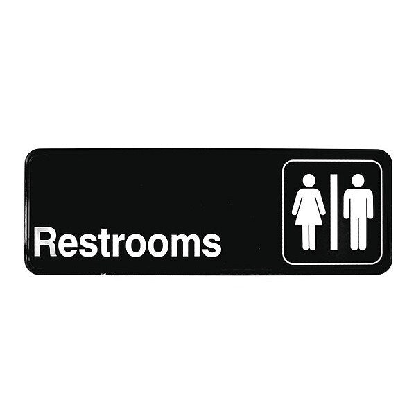 Compliant Plst Sign, Wo/Men Rstrms, 3