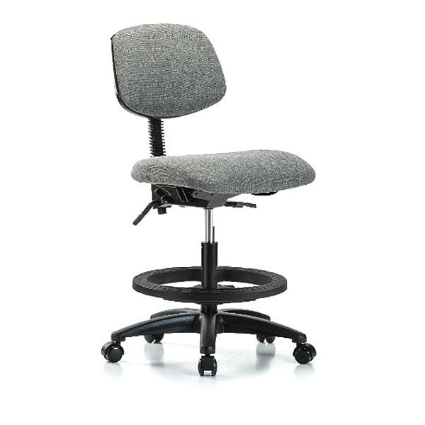 Chair, Fab, Med Bench, Tilt BF Casters, Gry