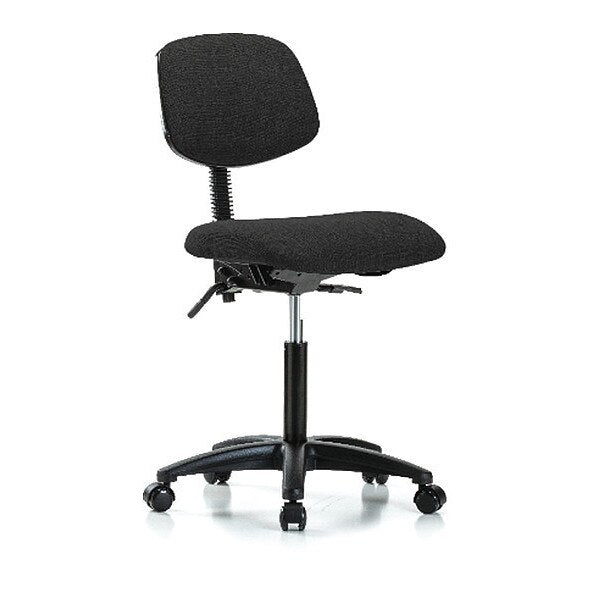 Chair, Fabric, Med Bench, Casters, Blk