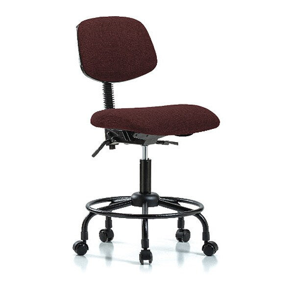Chair, Fabric, Med Bench, RT Casters, Bur