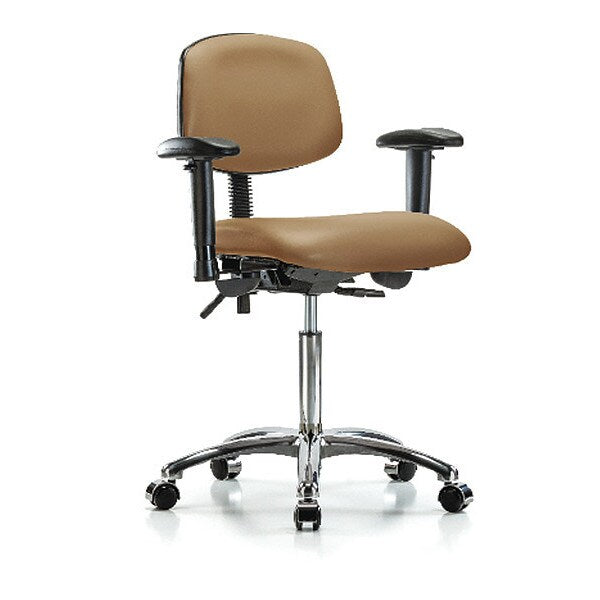 Chair, Vin, Med Bench, Chr AA Casters, Taupe