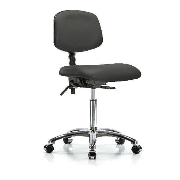 Chair, Vin, Med Bench, Chr Tilt Casters, Gry
