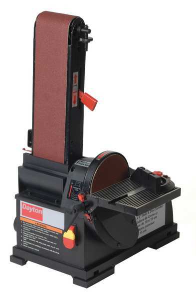 Disc Sander, 1/2 hp, 6 in Disc Dia, 3600 RPM Disc Speed, Corded, 120 V