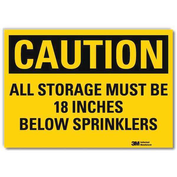 Safety Sign, Self-Adhesive, 10in.Hx14in.W, U4-1048-RD_14X10