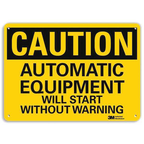 Safety Sign, 7 in Height, 10 in Width, Aluminum, Vertical Rectangle, English, U4-1068-RA_10X7