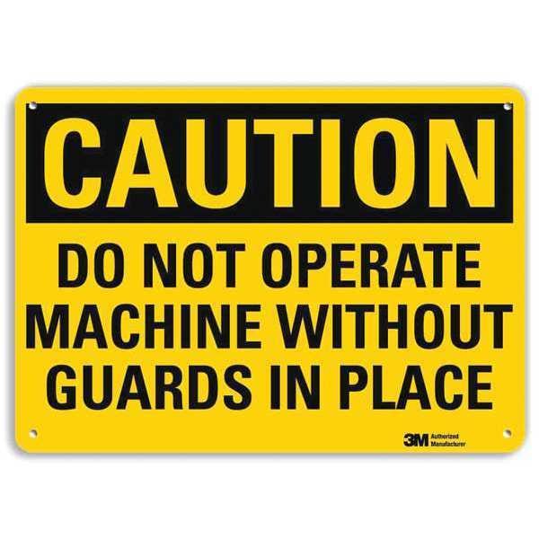 Safety Sign, 7 in Height, 10 in Width, Aluminum, Vertical Rectangle, English, U4-1187-RA_10X7