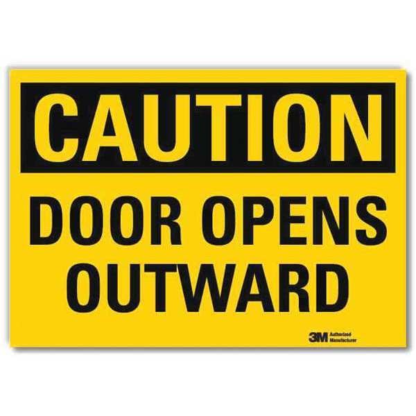 Safety Sign, 10 in Height, 14 in Width, Reflective Sheeting, Horizontal Rectangle, English