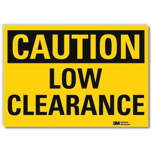 Safety Sign, 5 in H, 7 in Width, Reflective Sheeting, Horizontal Rectangle, English, U4-1512-RD_7X5