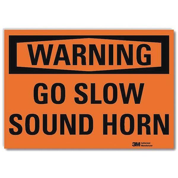 Reflective Lift Truck Label, 10 in Height, 14 in Width, Aluminum, Horizontal Rectangle, English