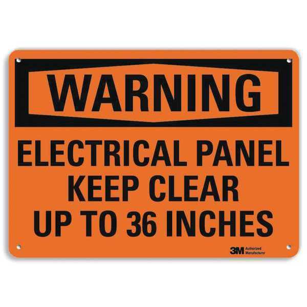 Warning Sign, Electrical Panel, 7 in. H