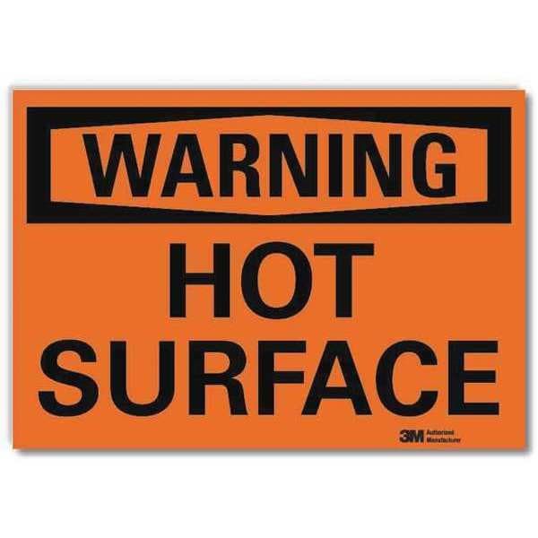 Warning Sign, 5 in H, 7 in W, Reflective Sheeting, Horizontal Rectangle, English, U6-1124-RD_7X5