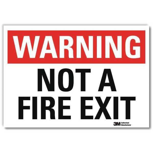 Safety Sign, Black/White, 5 in H x 7 in L, 5 in Height, 7 in Width, Reflective Sheeting, English