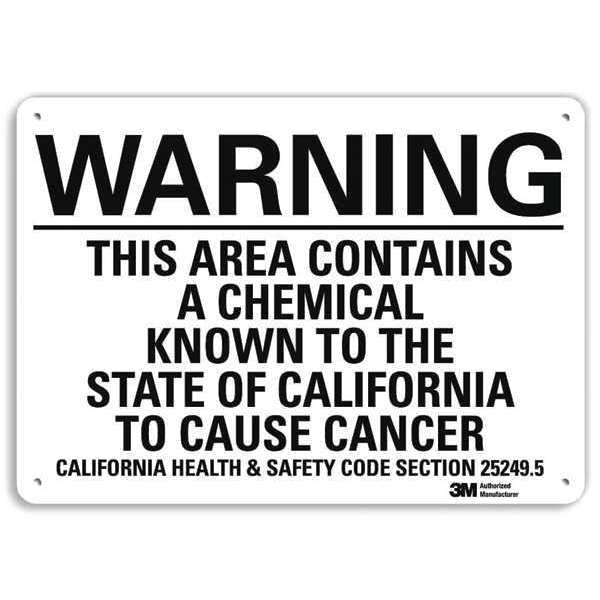 Warning Sign, 7 in H, 10 in W, Vertical Rectangle, English, U6-1235-RA_10X7