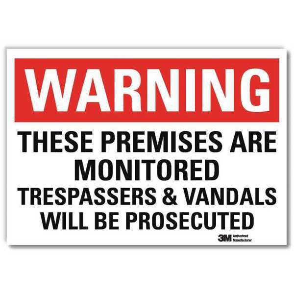 Admittance Sign, 5 in. H x 7 in. W, Text