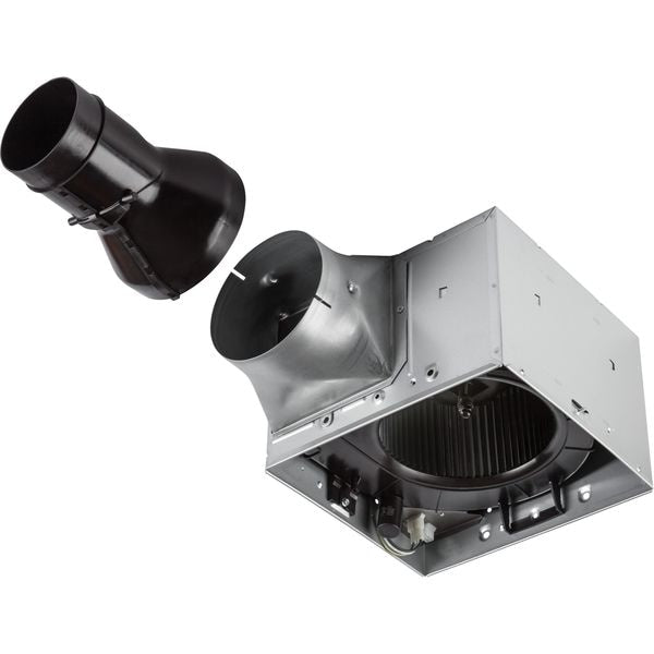 Ceiling Bathroom Fan, 80 cfm cfm, 4 in Duct Dia., 120V AC, Energy Star® Certified