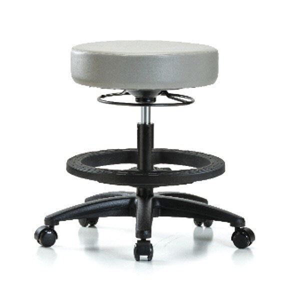 Bench Stool, Med, Vinyl, BF, Casters, Dov