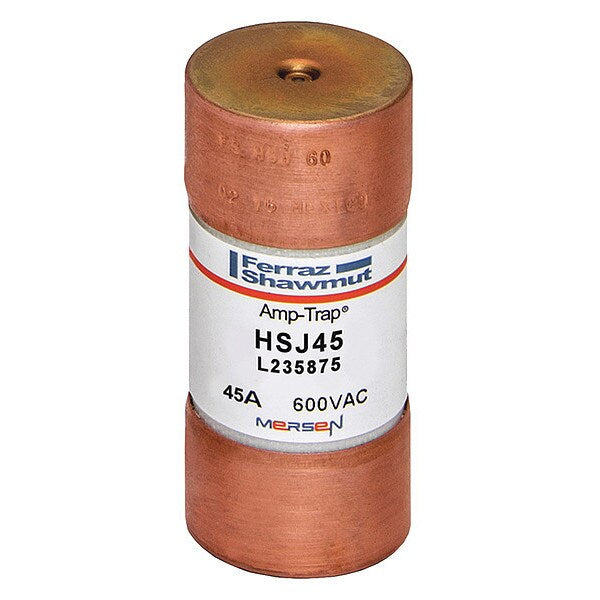 Fuse, Very Fast Acting, 45A, HSJ Series, 600V AC, 500V DC, 2-3/8
