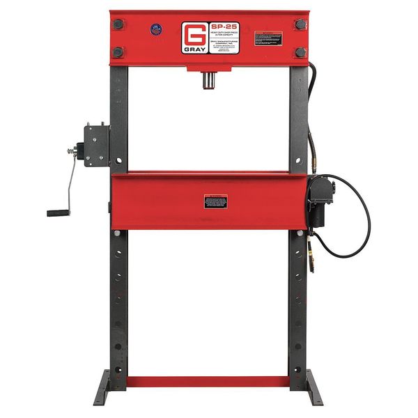 Hydraulic Press, 25 t, Air Pump, 70-3/8 In