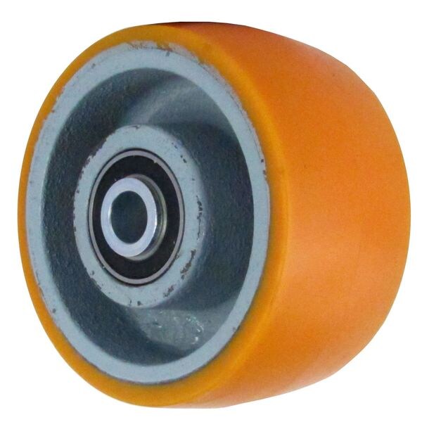 Caster Wheel, Polyurethane, 6 in., 2300 lb.