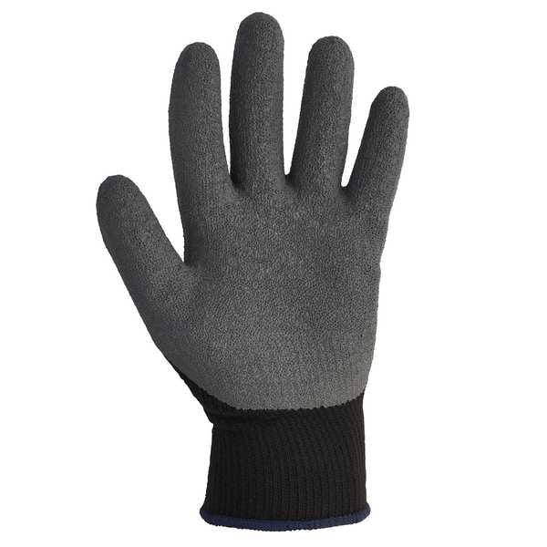 G40 Latex Coated Gloves (97270), Black & Grey, Small (7), 1 Pair