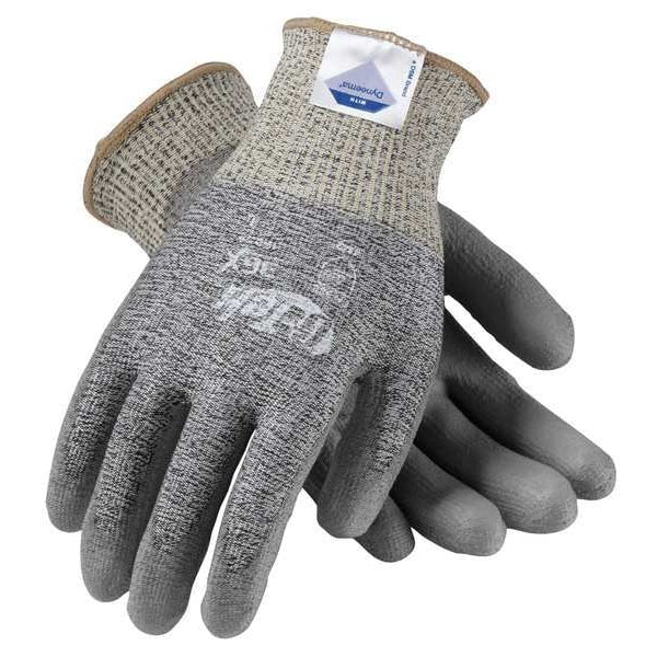 Cut Resistant Coated Gloves, A3 Cut Level, Polyurethane, S, 1 PR