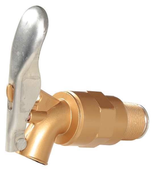 Drum Faucet, Brass Plated Zinc