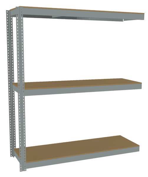 Boltless Shelving Add-On, 72x24, 3 Shelf