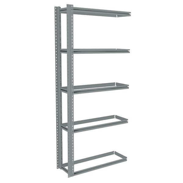 Boltless Shelving Add-On, 36x12, 5 Shelf