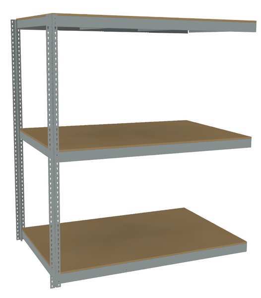 Boltless Shelving Add-On, 72x48, 3 Shelf