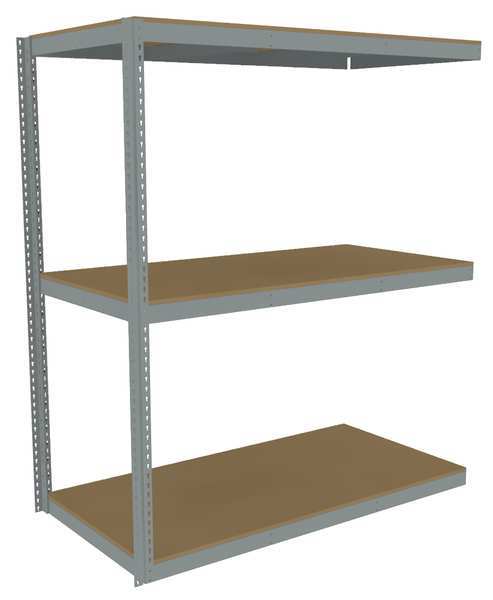 Boltless Shelving Add-On, 72x36, 3 Shelf