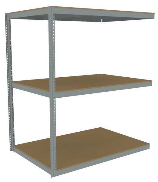Boltless Shelving Add-On, 72x48, 3 Shelf