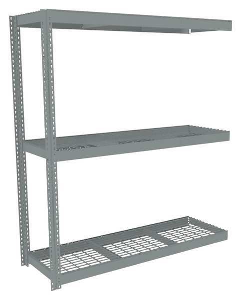 Boltless Shelving Add-On, 72x24, 3 Shelf