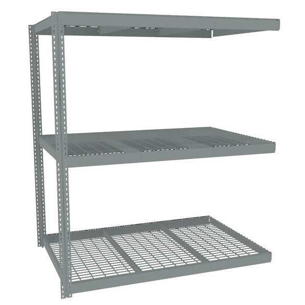 Boltless Shelving Add-On, 72x48, 3 Shelf