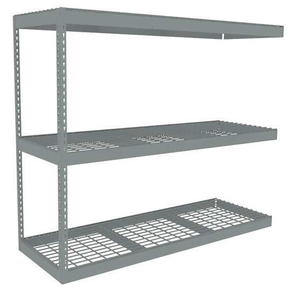 Boltless Shelving Add-On, 72x24, 3 Shelf