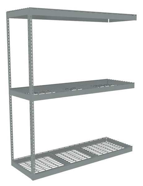 Boltless Shelving Add-On, 72x24, 3 Shelf