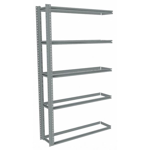 Boltless Shelving Add-On, 48x12, 5 Shelf