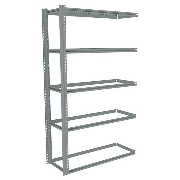 Boltless Shelving Add-On, 48x18, 5 Shelf