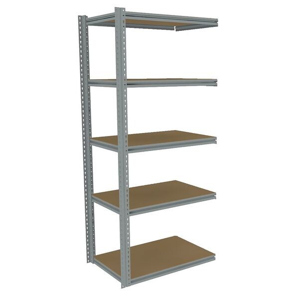 Boltless Shelving Add-On, 36x24, 5 Shelf