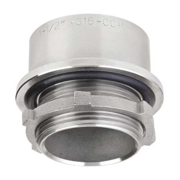 Hub, Threaded, 1-1/2in., 2-5/8in.L, 316 SS